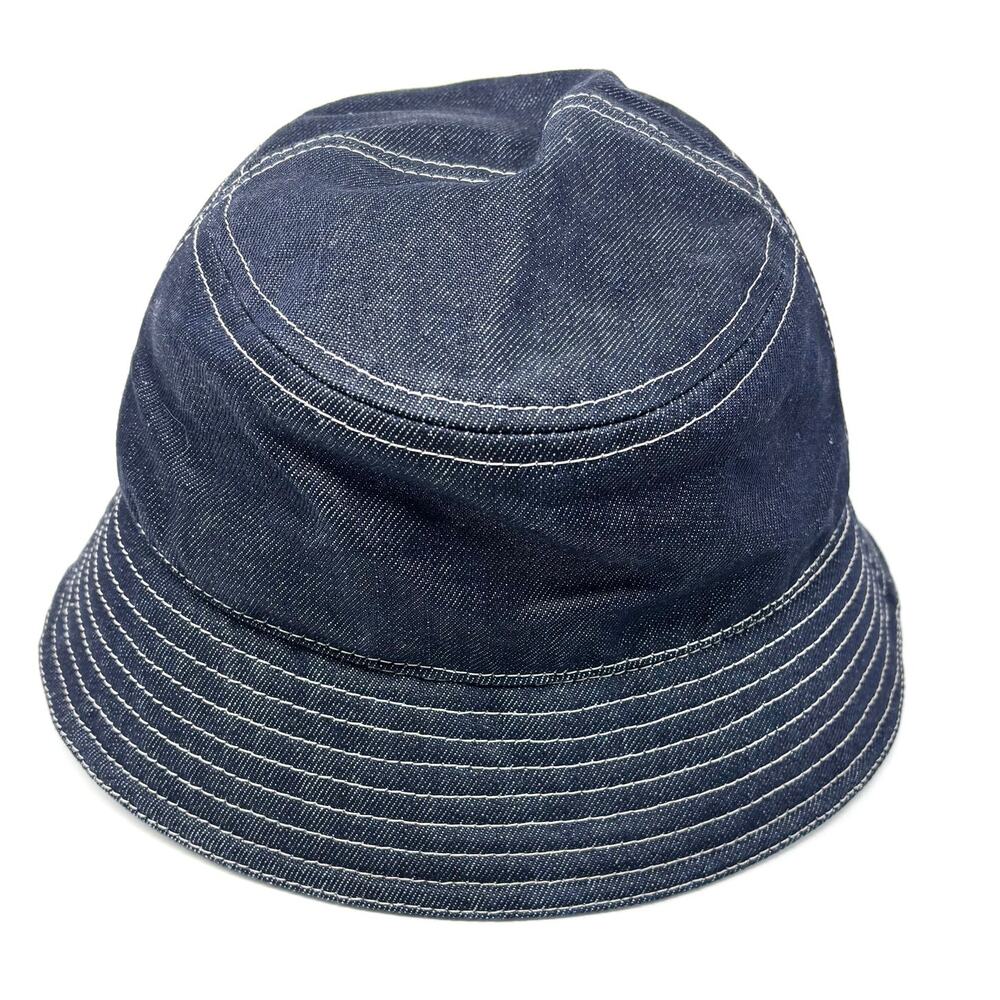 Fendi FF Motif Denim Bucket Hat Denim Blue Size M 59 cm - Picture 2 of 7